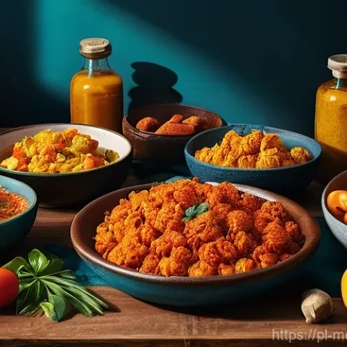 항염증 식단의 효과적인 실천 전략 - **Image Prompt 1: The Vibrant Anti-Inflammatory Feast**