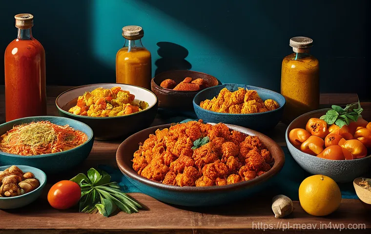 항염증 식단의 효과적인 실천 전략 - **Image Prompt 1: The Vibrant Anti-Inflammatory Feast**